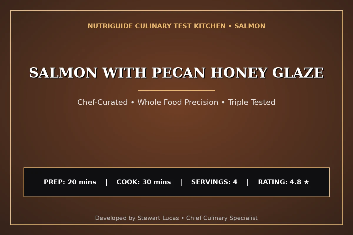 Salmon With Pecan Honey Glaze