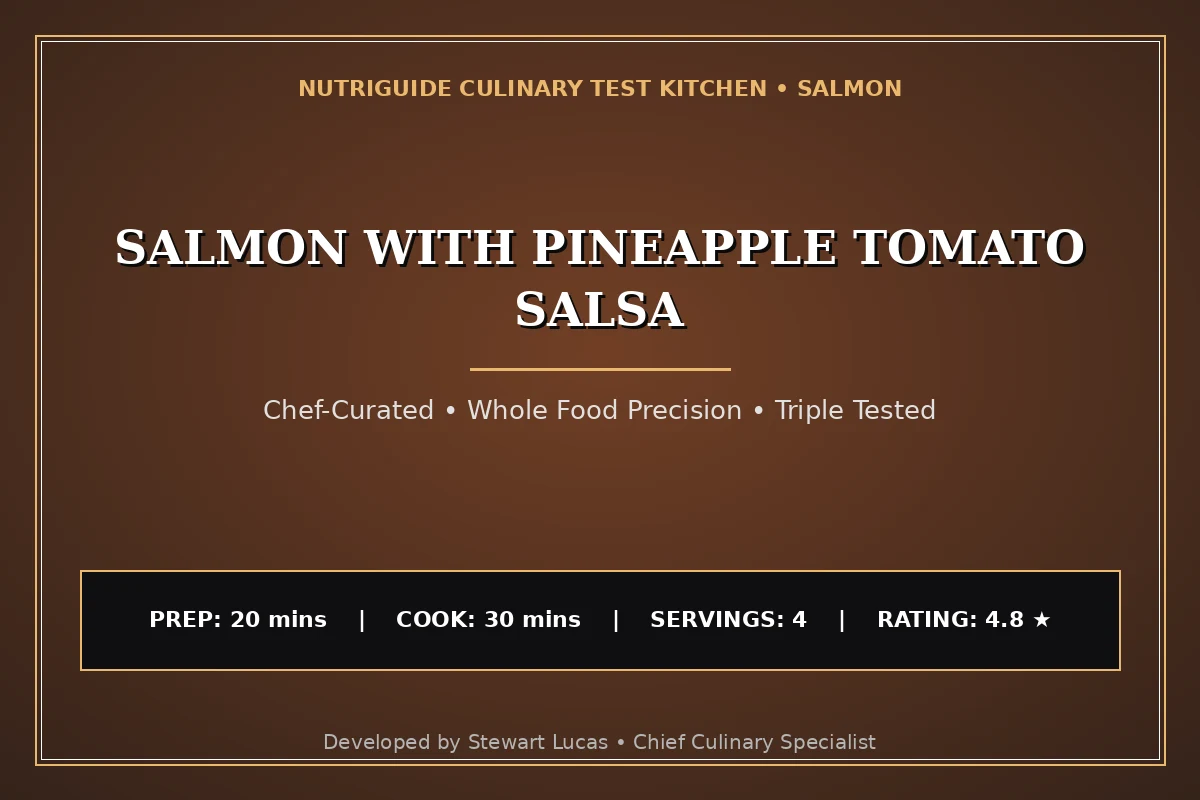 Salmon With Pineapple Tomato Salsa