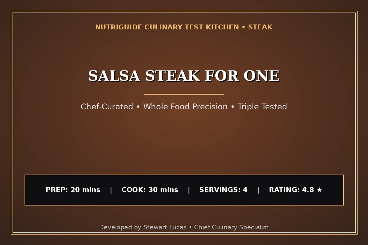 Salsa Steak For One
