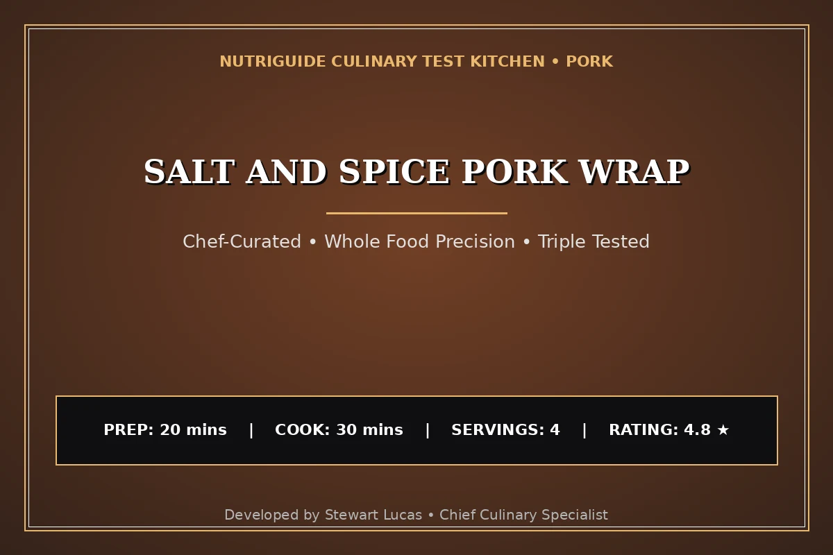 Salt And Spice Pork Wrap