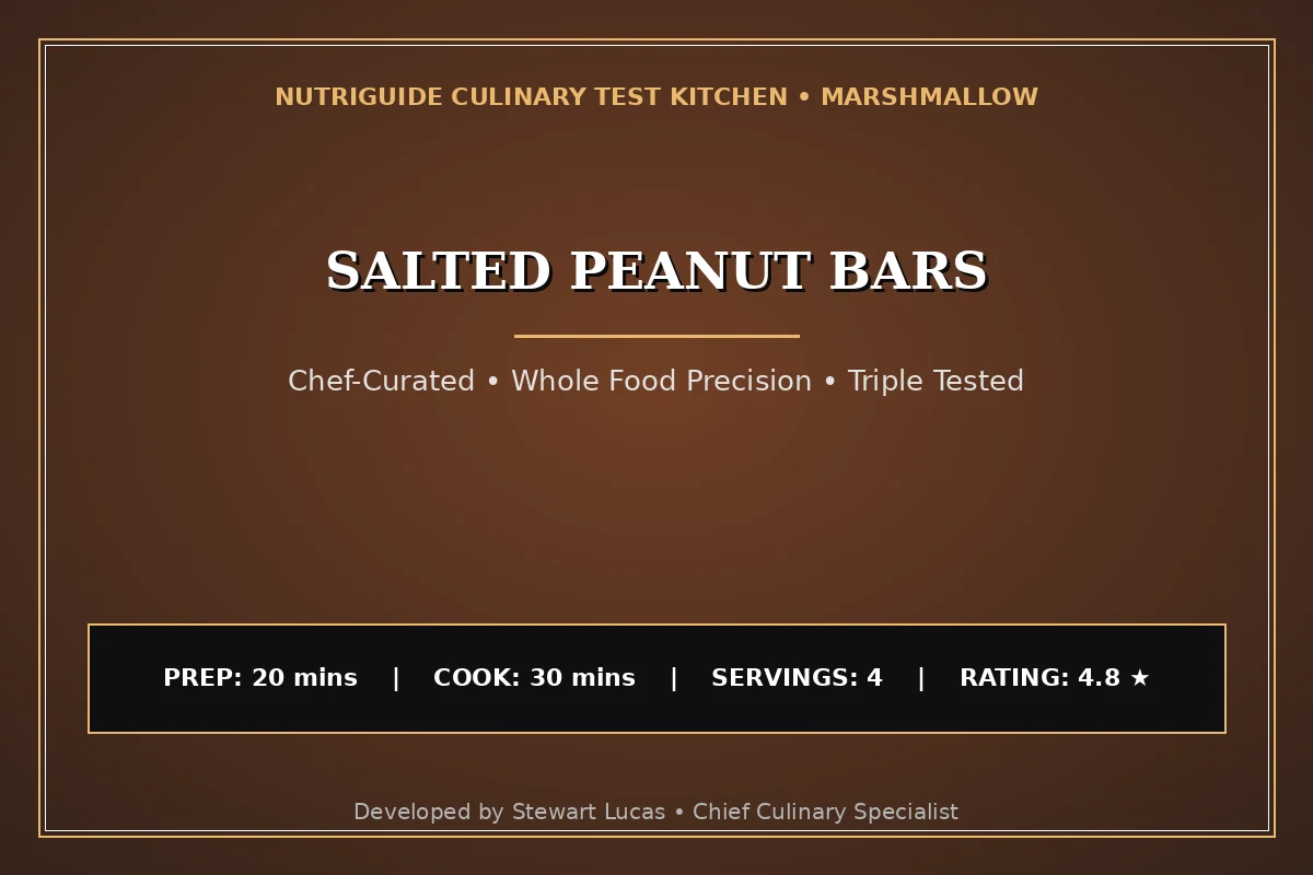 Salted Peanut Bars