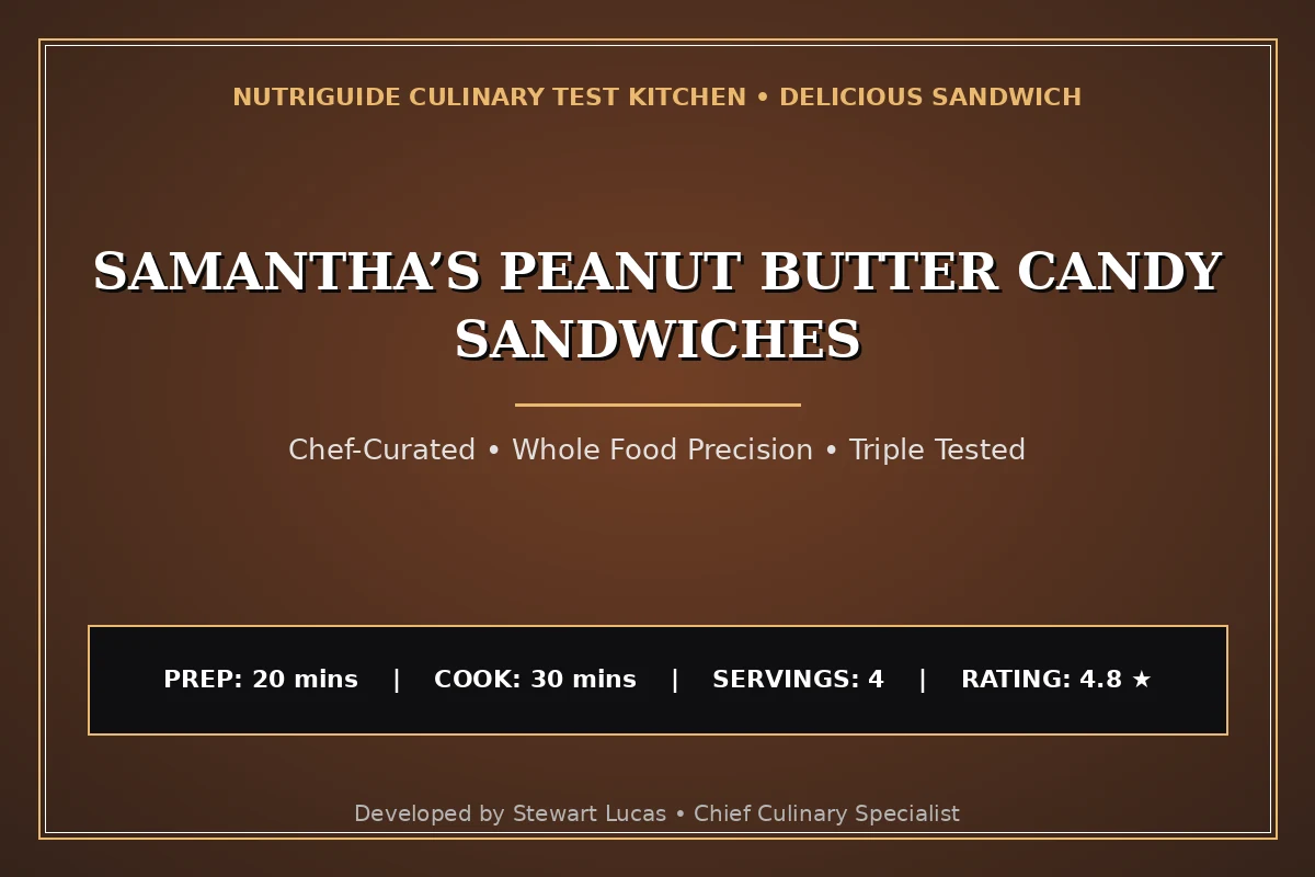 Samantha’S Peanut Butter Candy Sandwiches