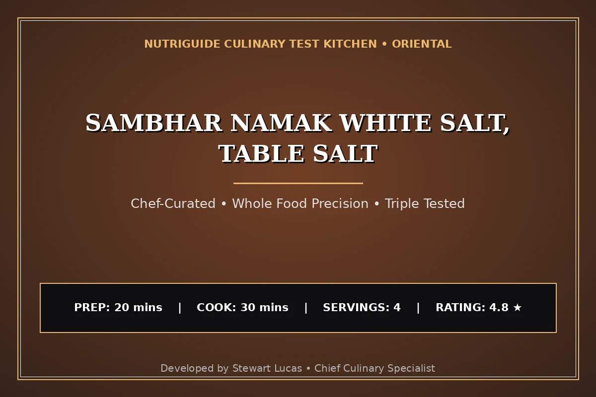Sambhar Namak White Salt, Table Salt