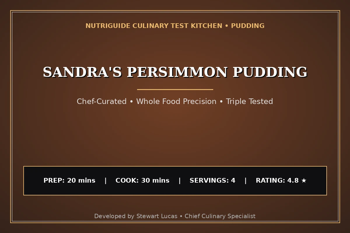 Sandra'S Persimmon Pudding