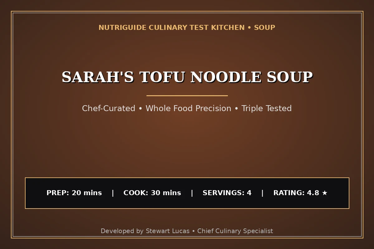 Sarah'S Tofu Noodle Soup