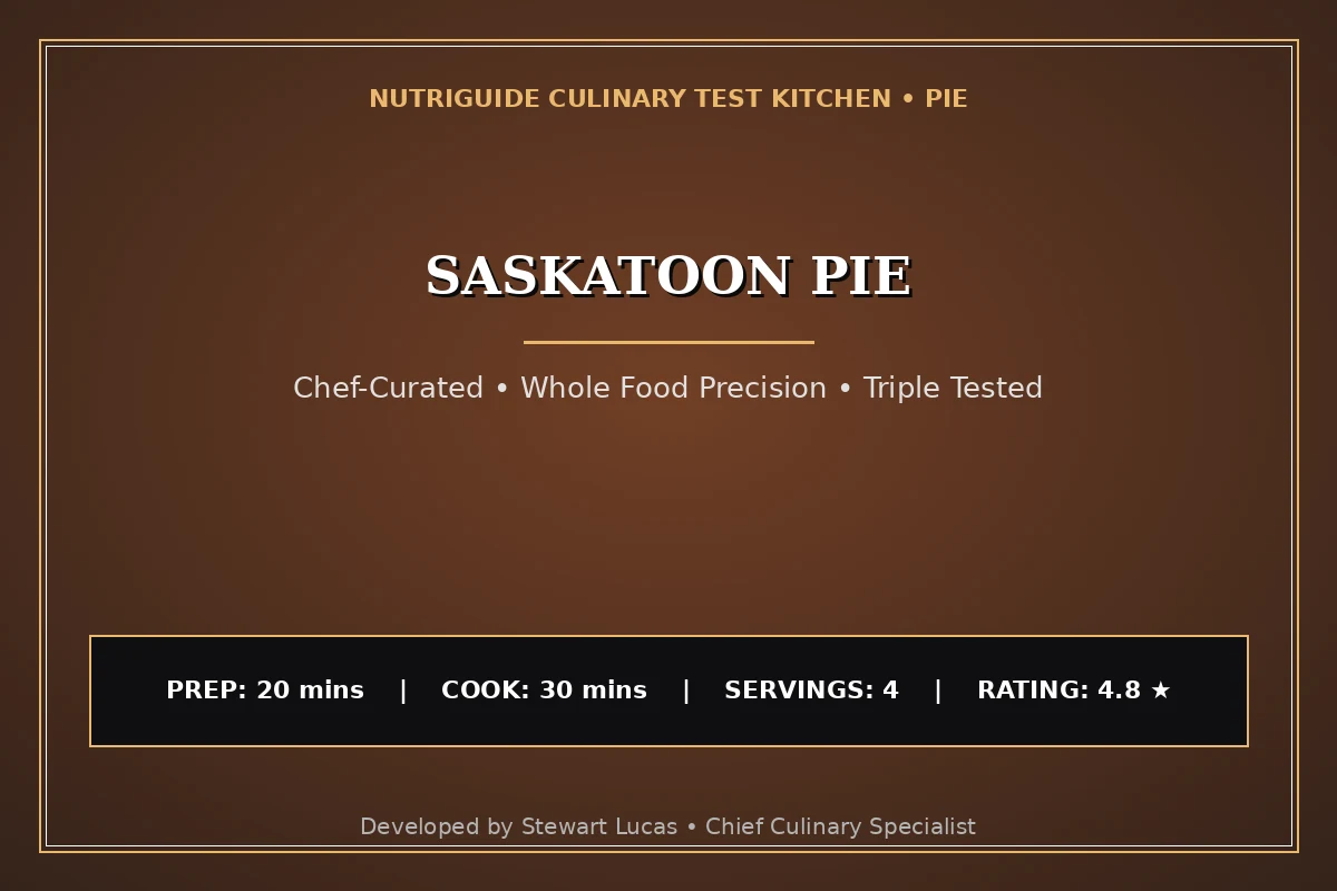 Saskatoon Pie