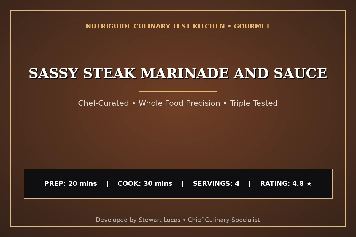 Sassy Steak Marinade And Sauce
