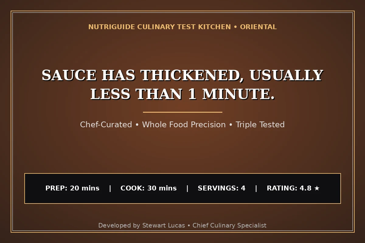 Sauce Has Thickened, Usually Less Than 1 Minute.