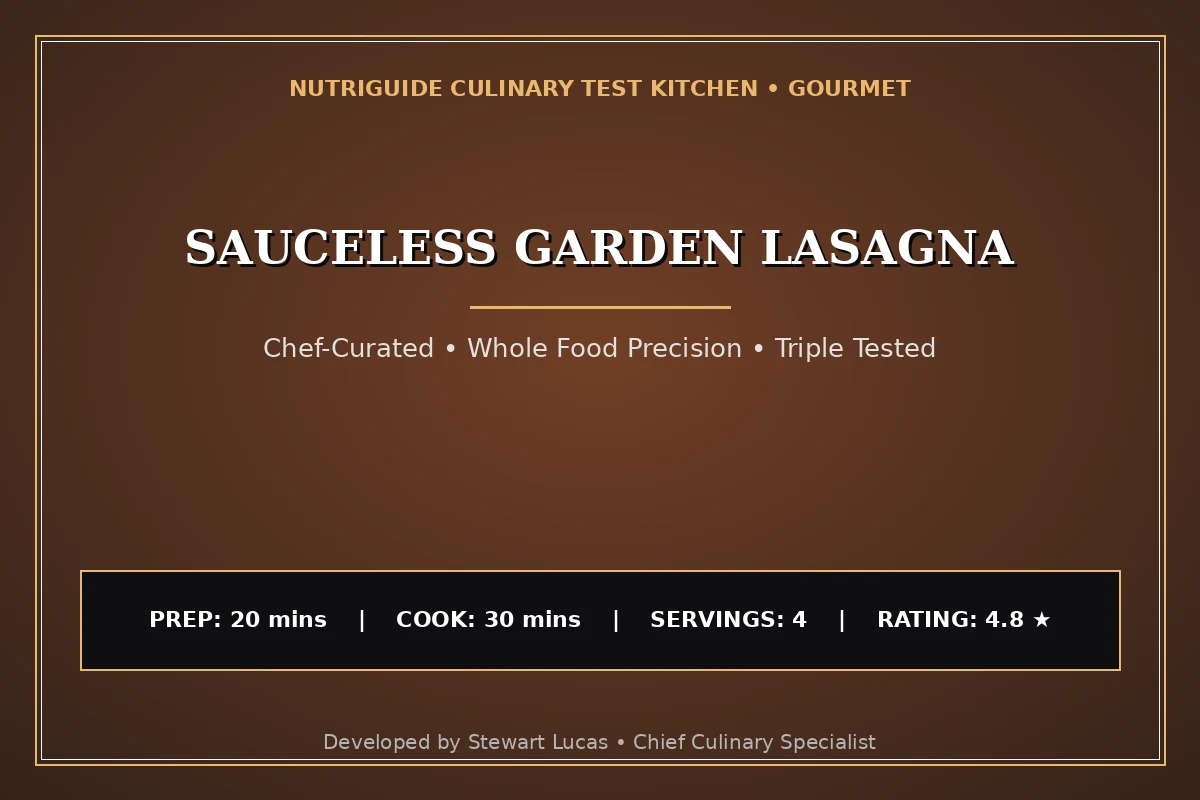 Sauceless Garden Lasagna