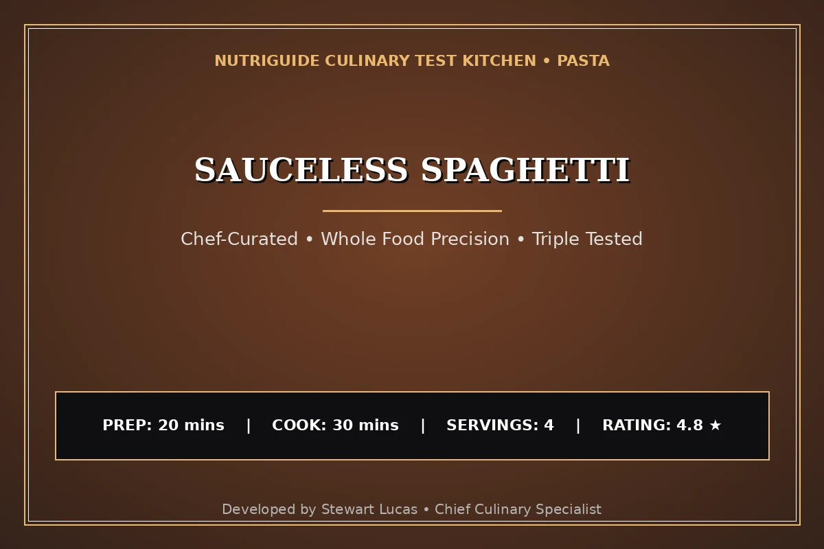 Sauceless Spaghetti