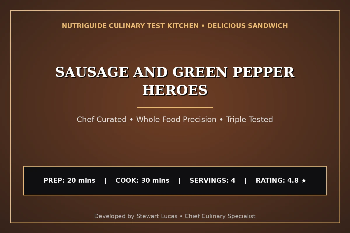 Sausage And Green Pepper Heroes