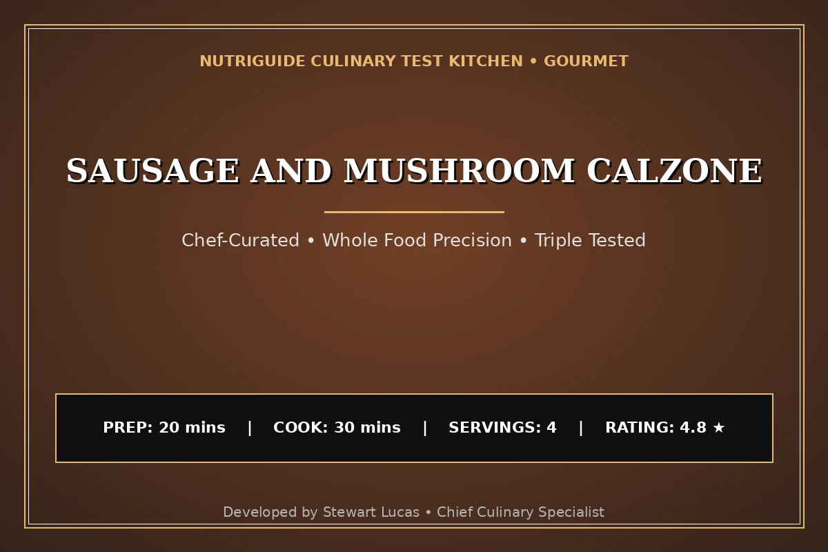 Sausage And Mushroom Calzone