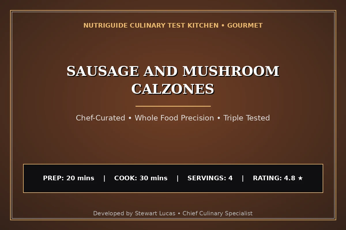 Sausage And Mushroom Calzones