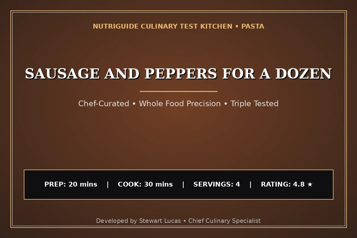 Sausage And Peppers For A Dozen