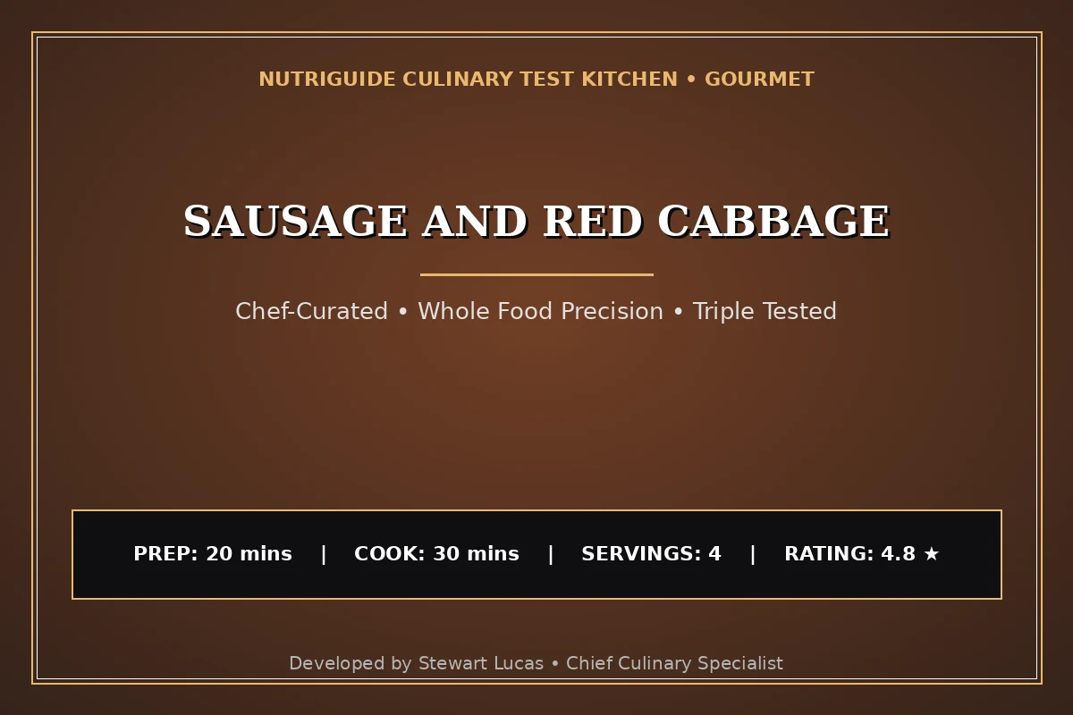 Sausage And Red Cabbage