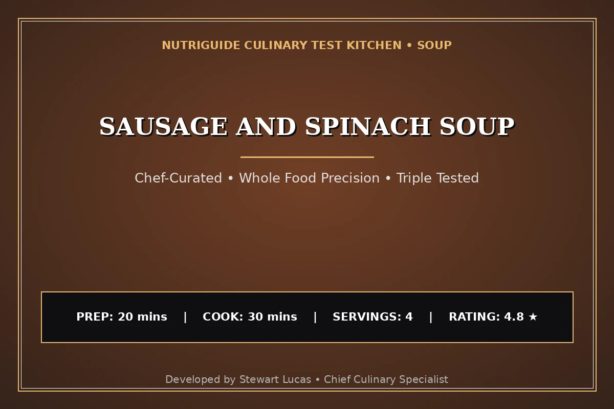 Sausage And Spinach Soup