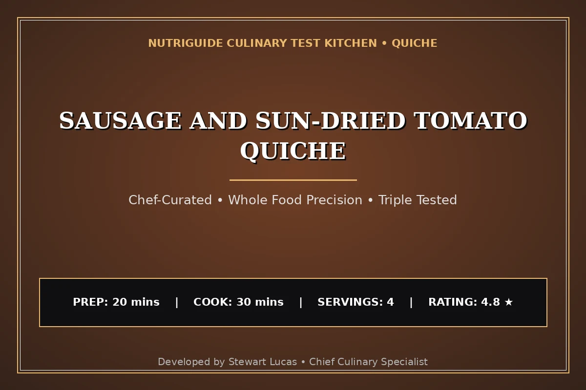 Sausage And Sun-Dried Tomato Quiche