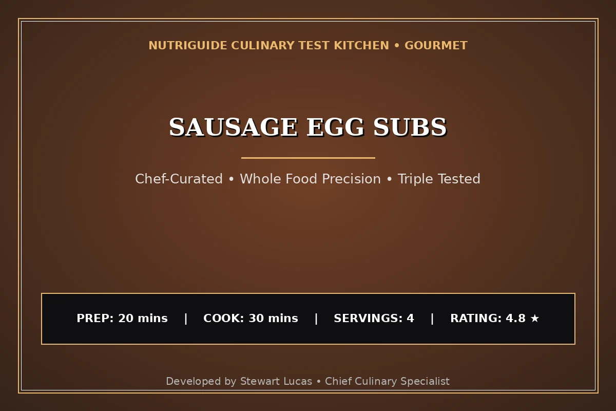 Sausage Egg Subs