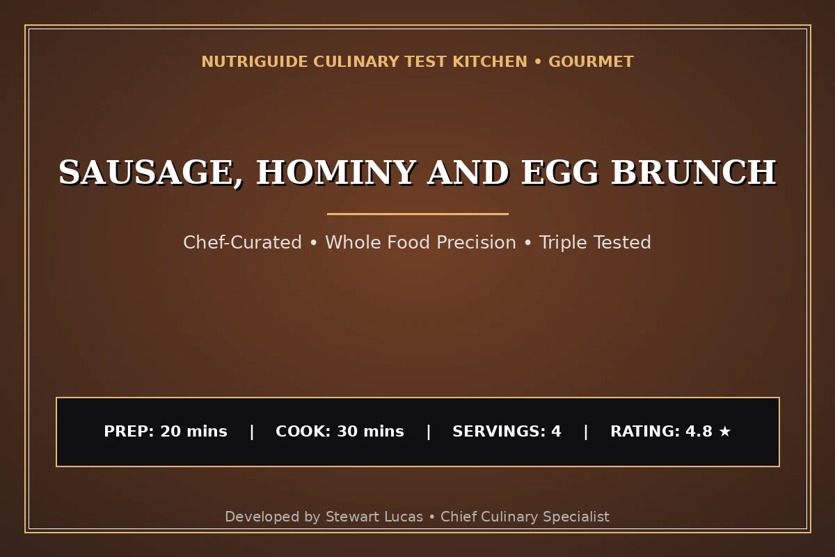 Sausage, Hominy And Egg Brunch