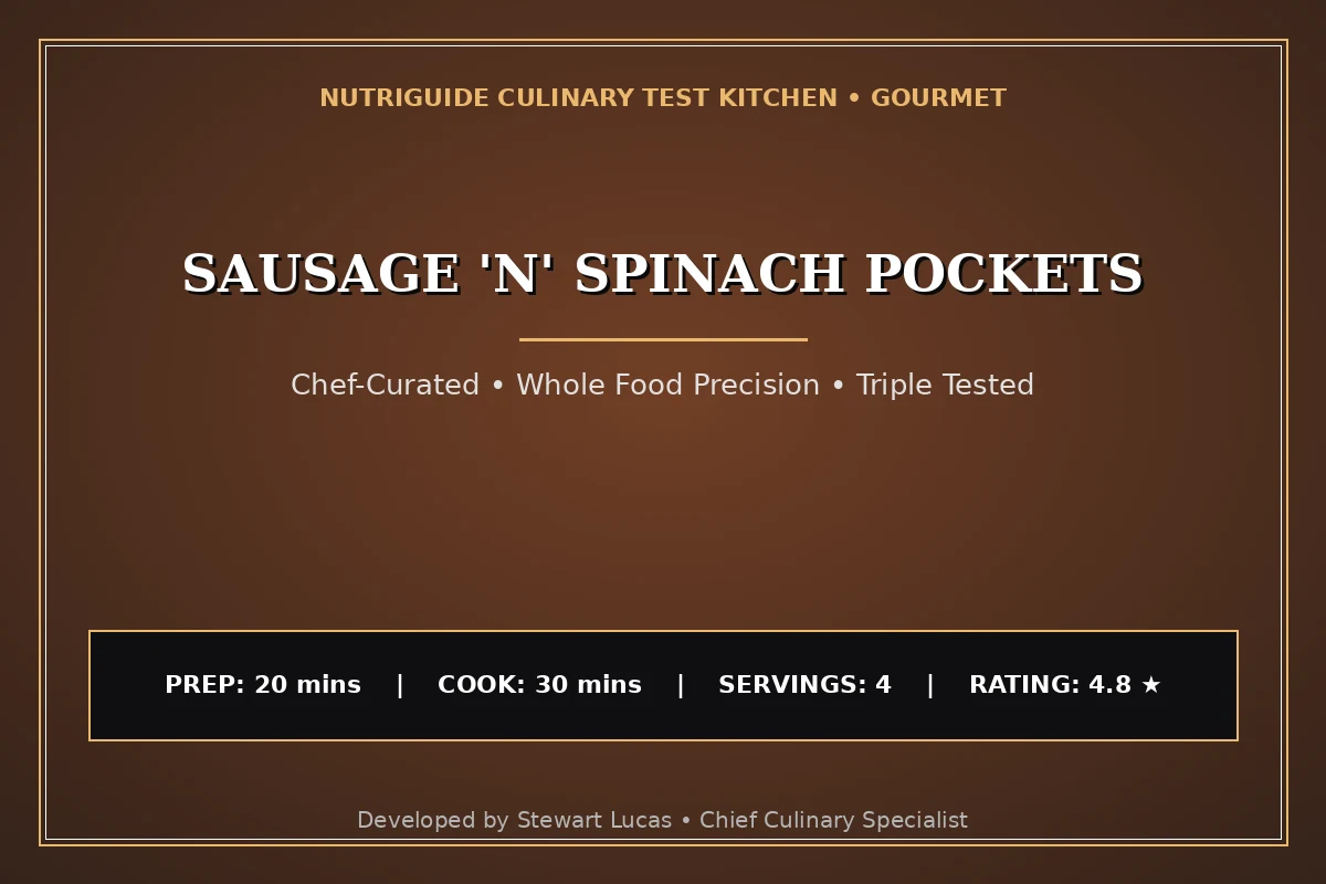 Sausage 'N' Spinach Pockets