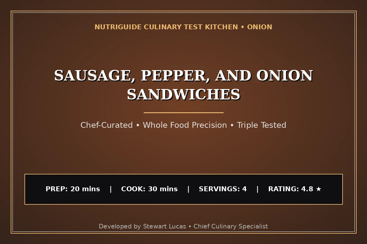 Sausage, Pepper, And Onion Sandwiches