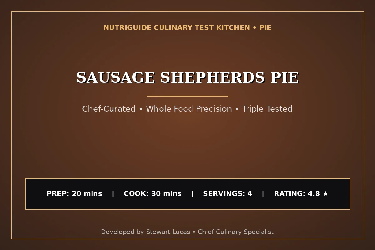 Sausage Shepherds Pie