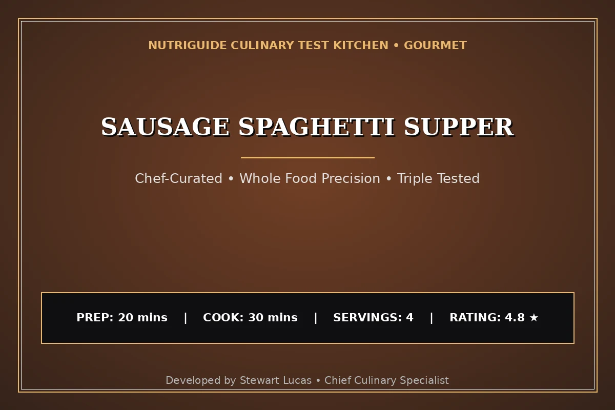 Sausage Spaghetti Supper