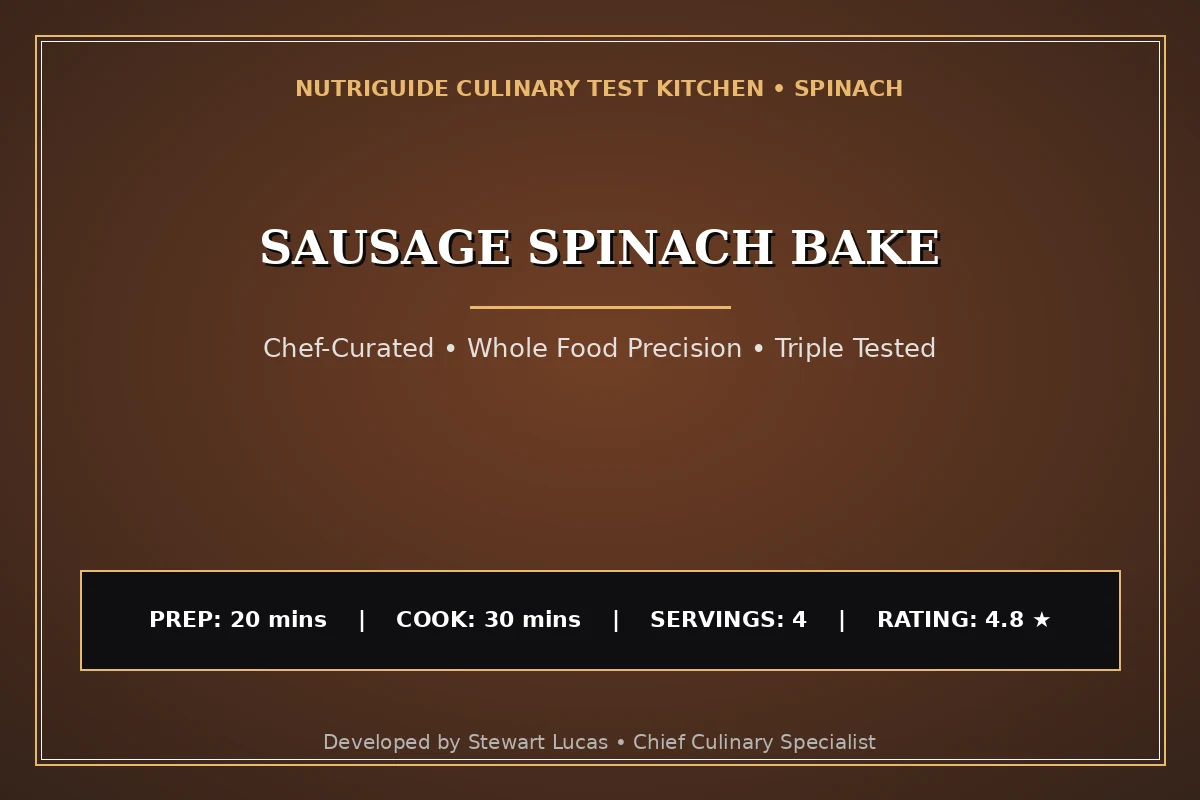 Sausage Spinach Bake