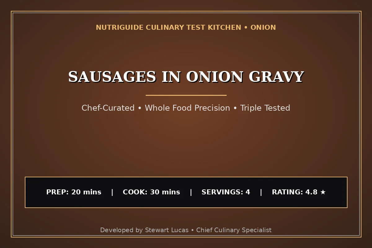 Sausages In Onion Gravy