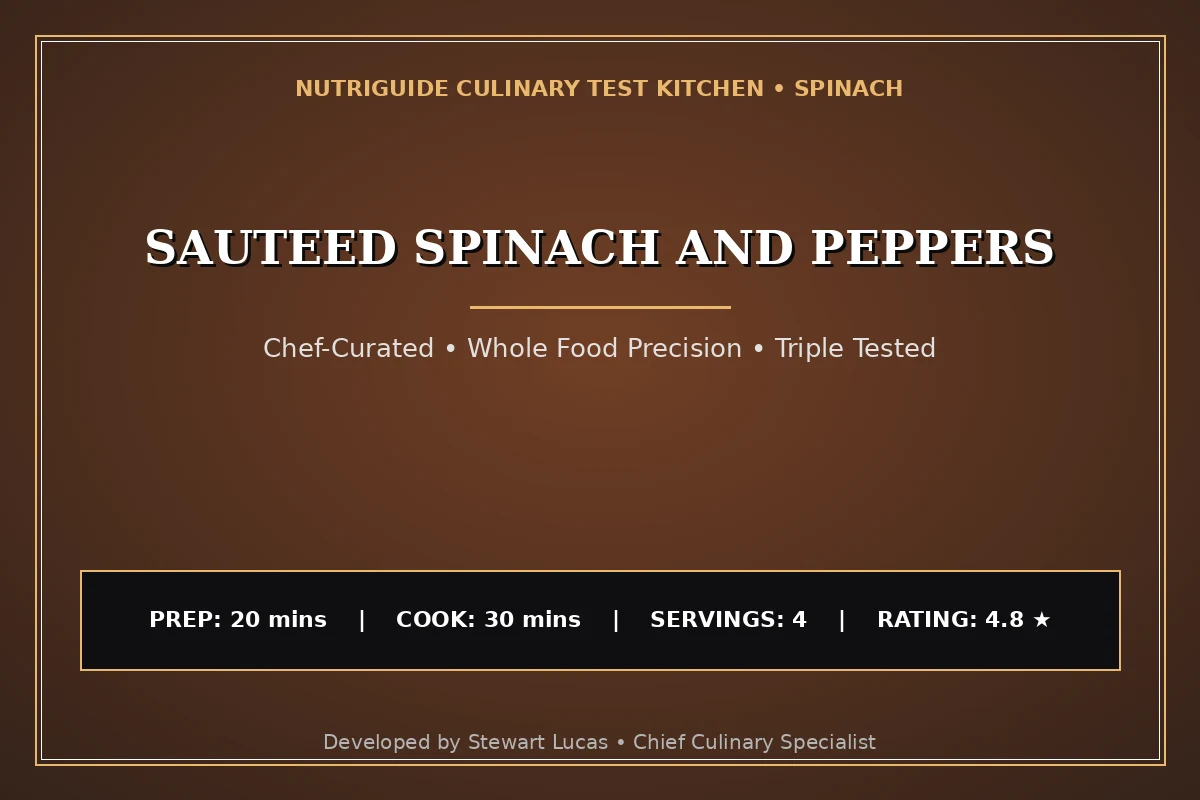 Sauteed Spinach And Peppers