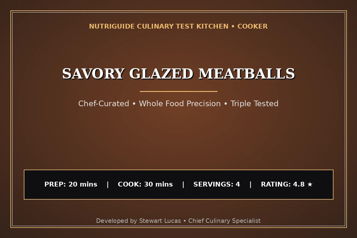 Savory Glazed Meatballs