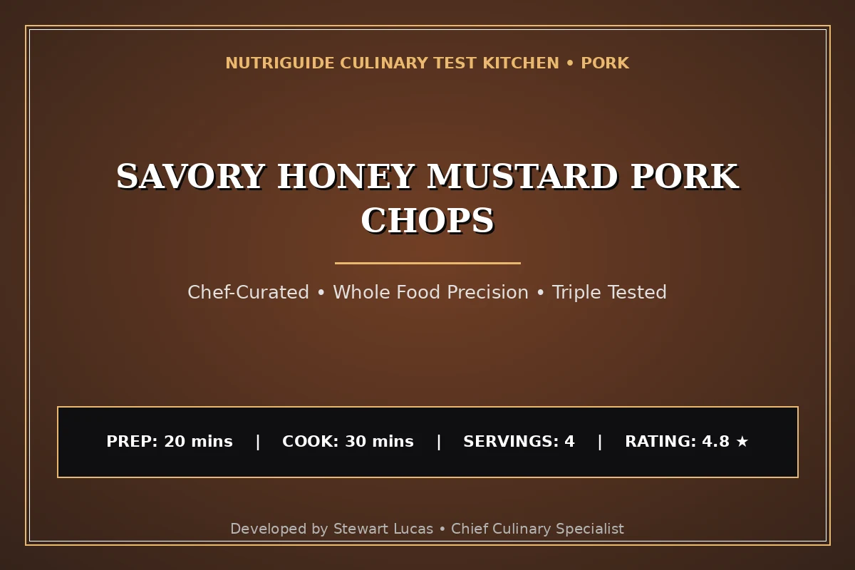 Savory Honey Mustard Pork Chops