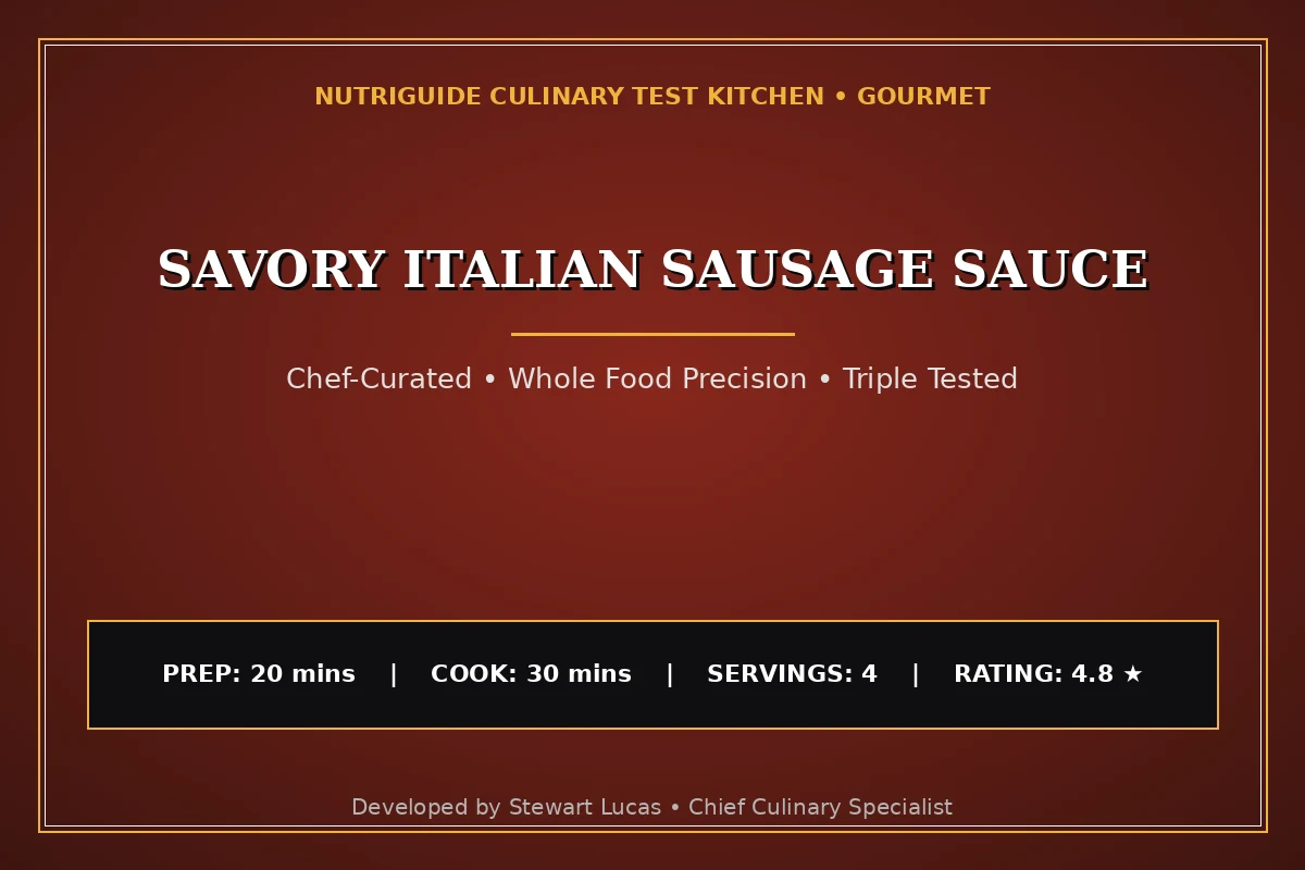 Savory Italian Sausage Sauce