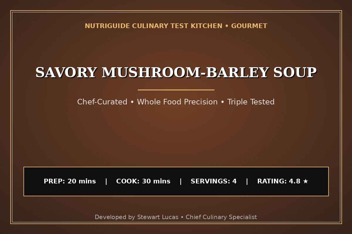 Savory Mushroom-Barley Soup