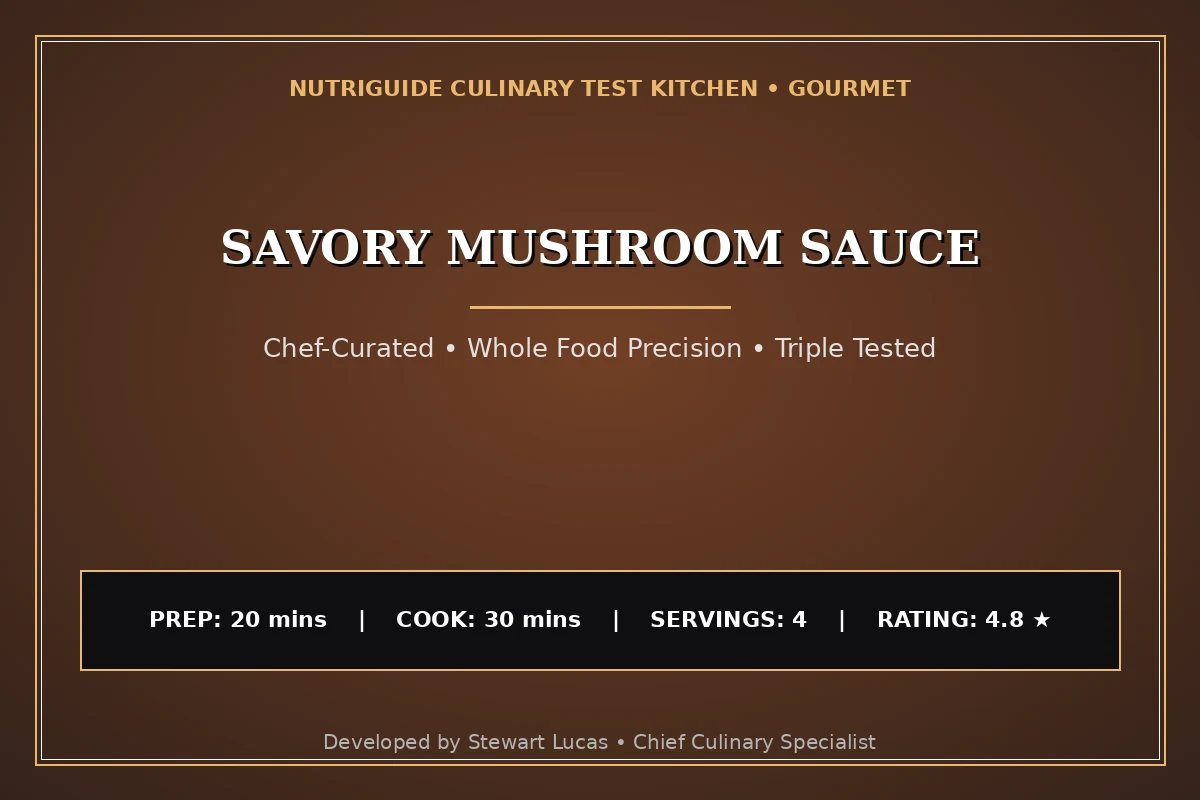 Savory Mushroom Sauce
