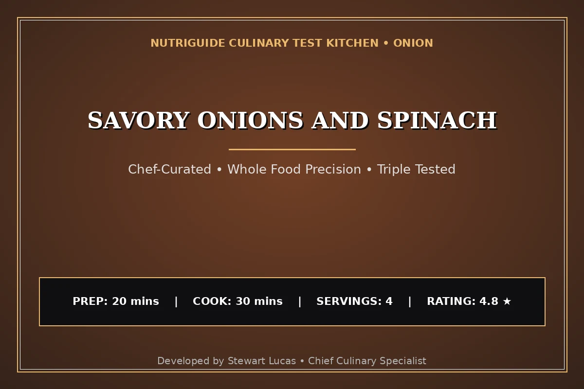 Savory Onions And Spinach