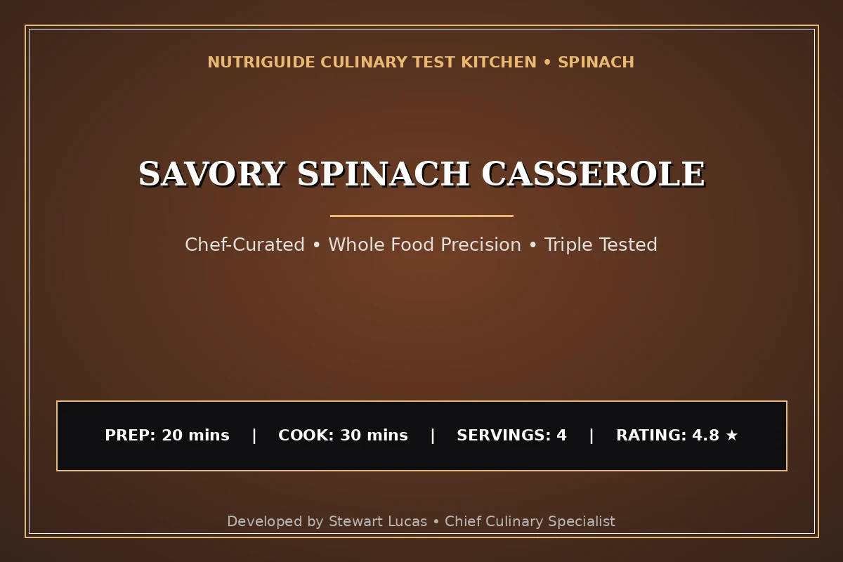 Savory Spinach Casserole