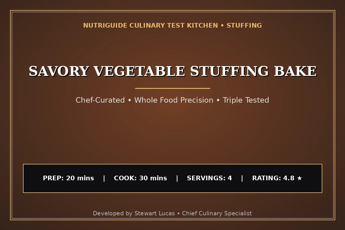 Savory Vegetable Stuffing Bake