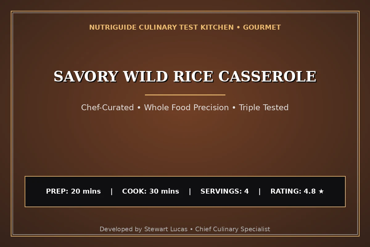Savory Wild Rice Casserole