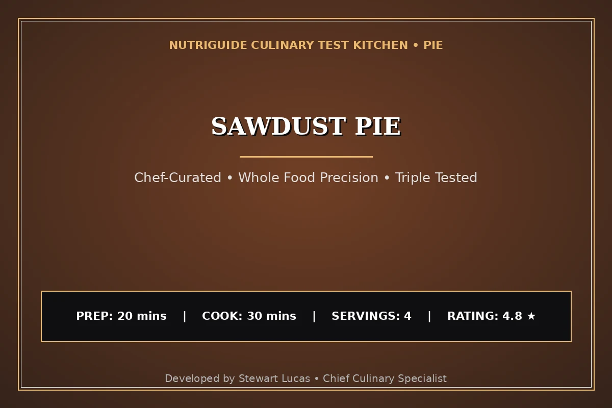 Sawdust Pie