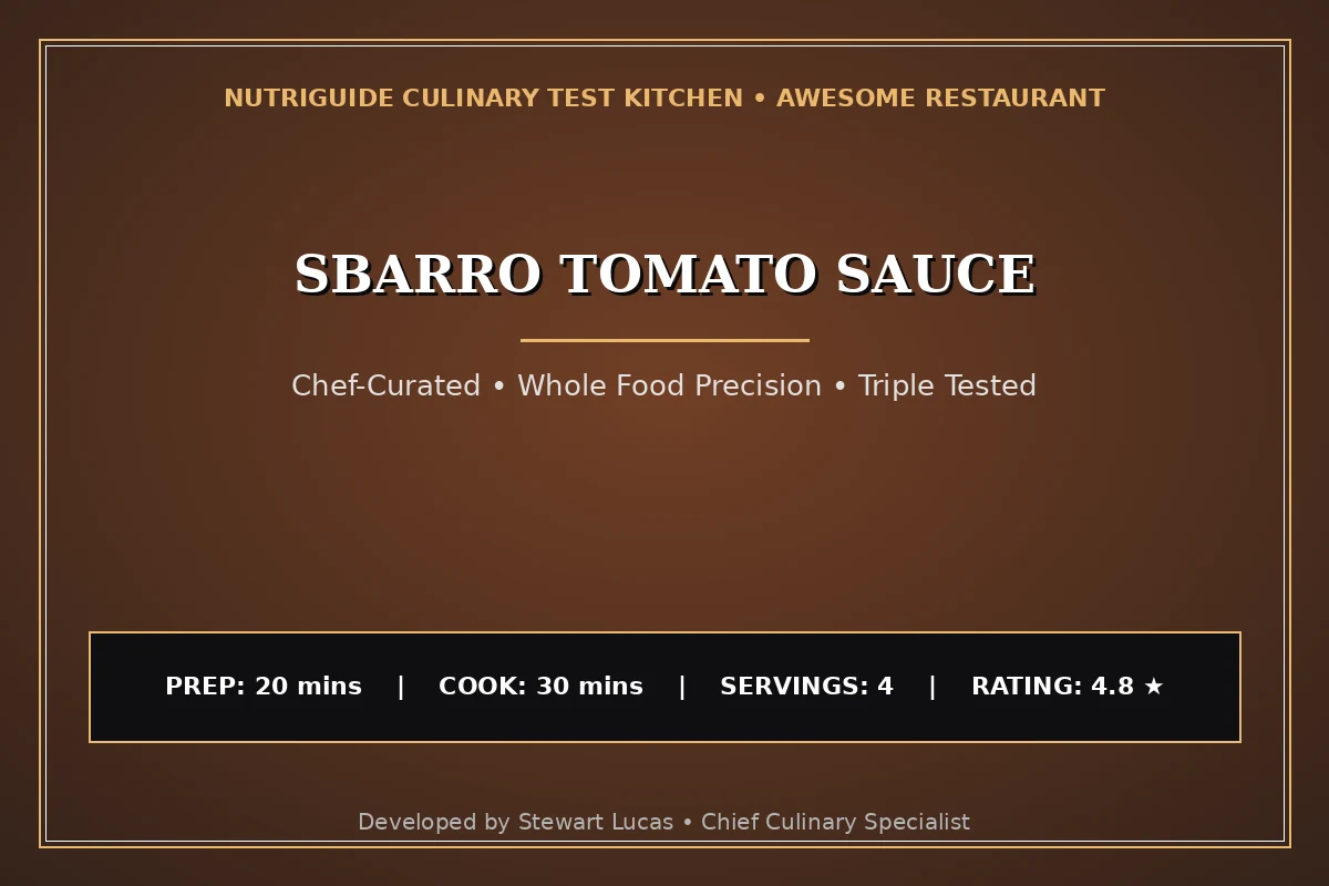 Sbarro Tomato Sauce