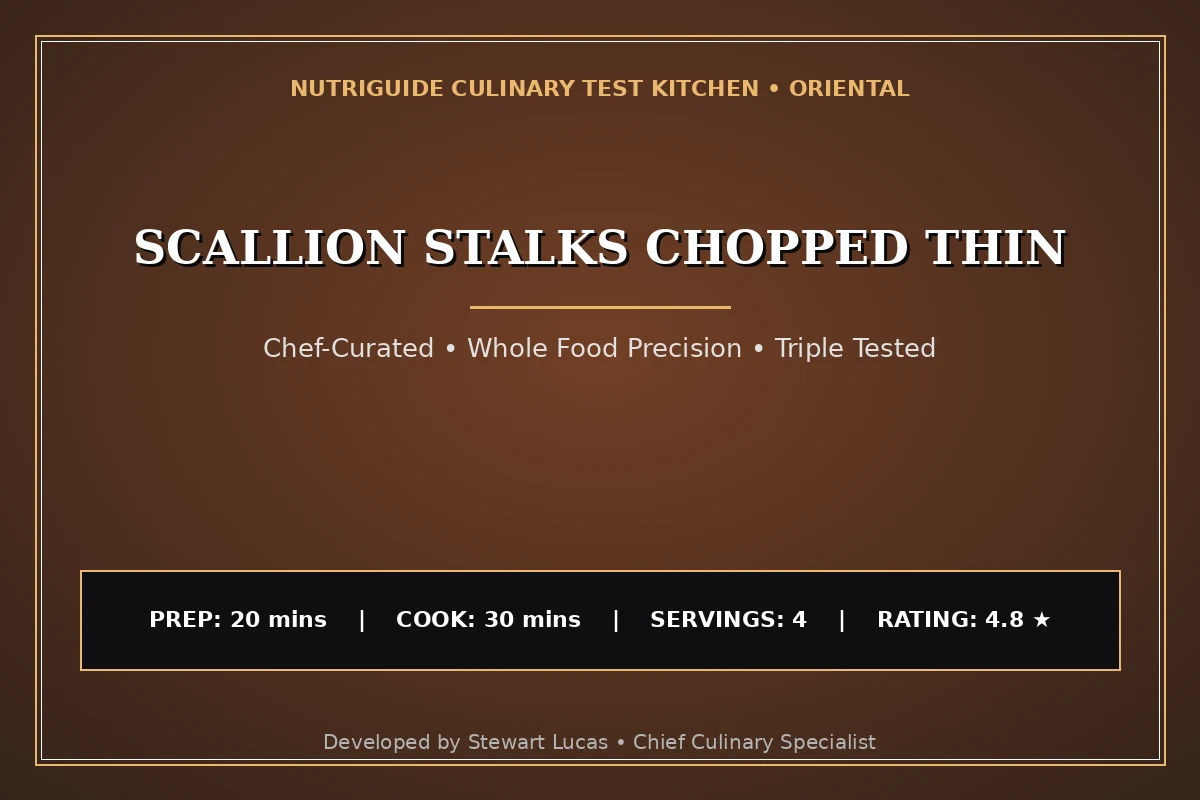 Scallion Stalks Chopped Thin