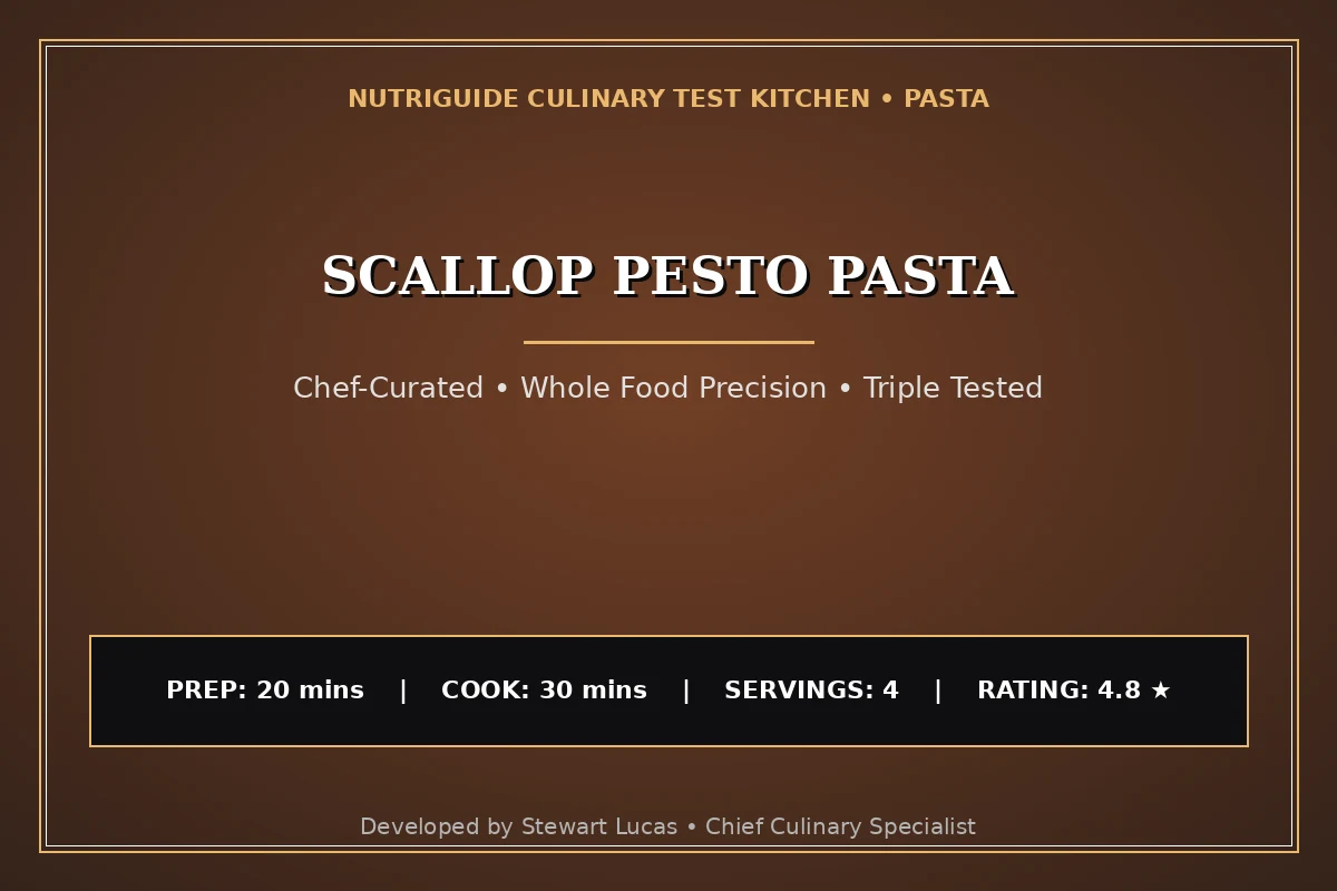 Scallop Pesto Pasta