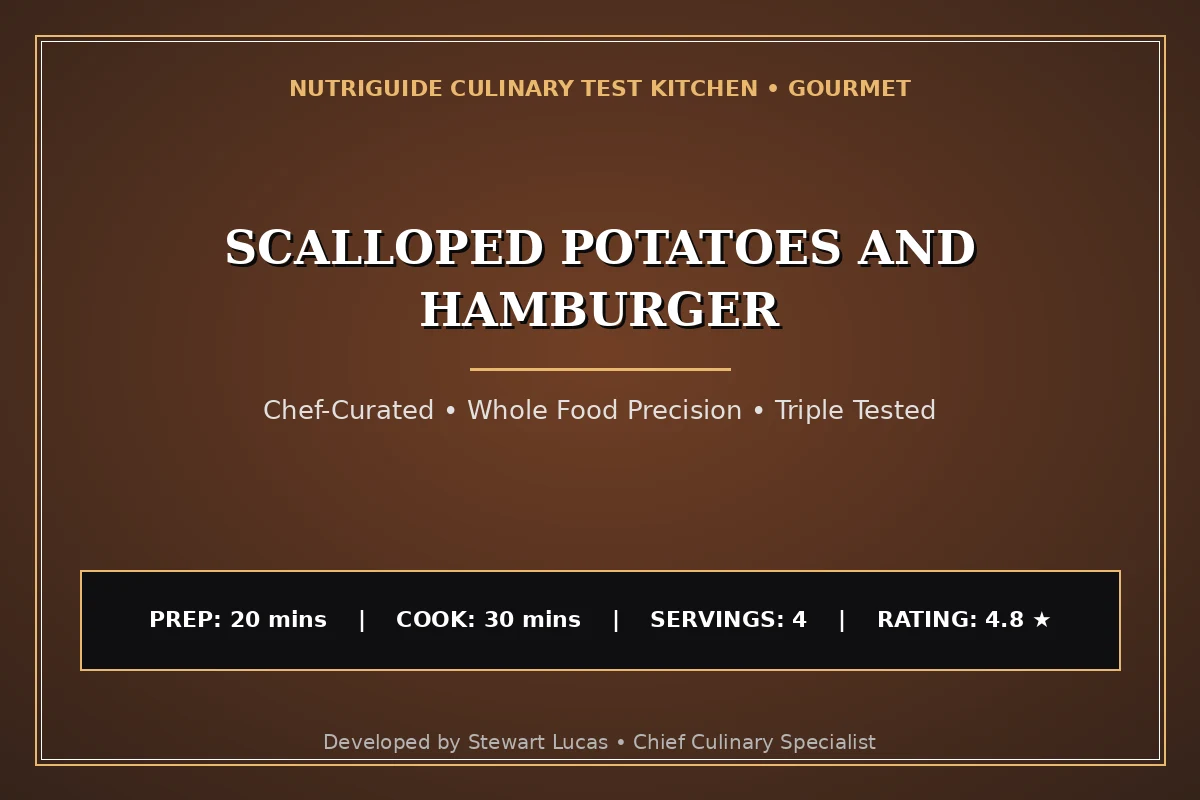Scalloped Potatoes And Hamburger