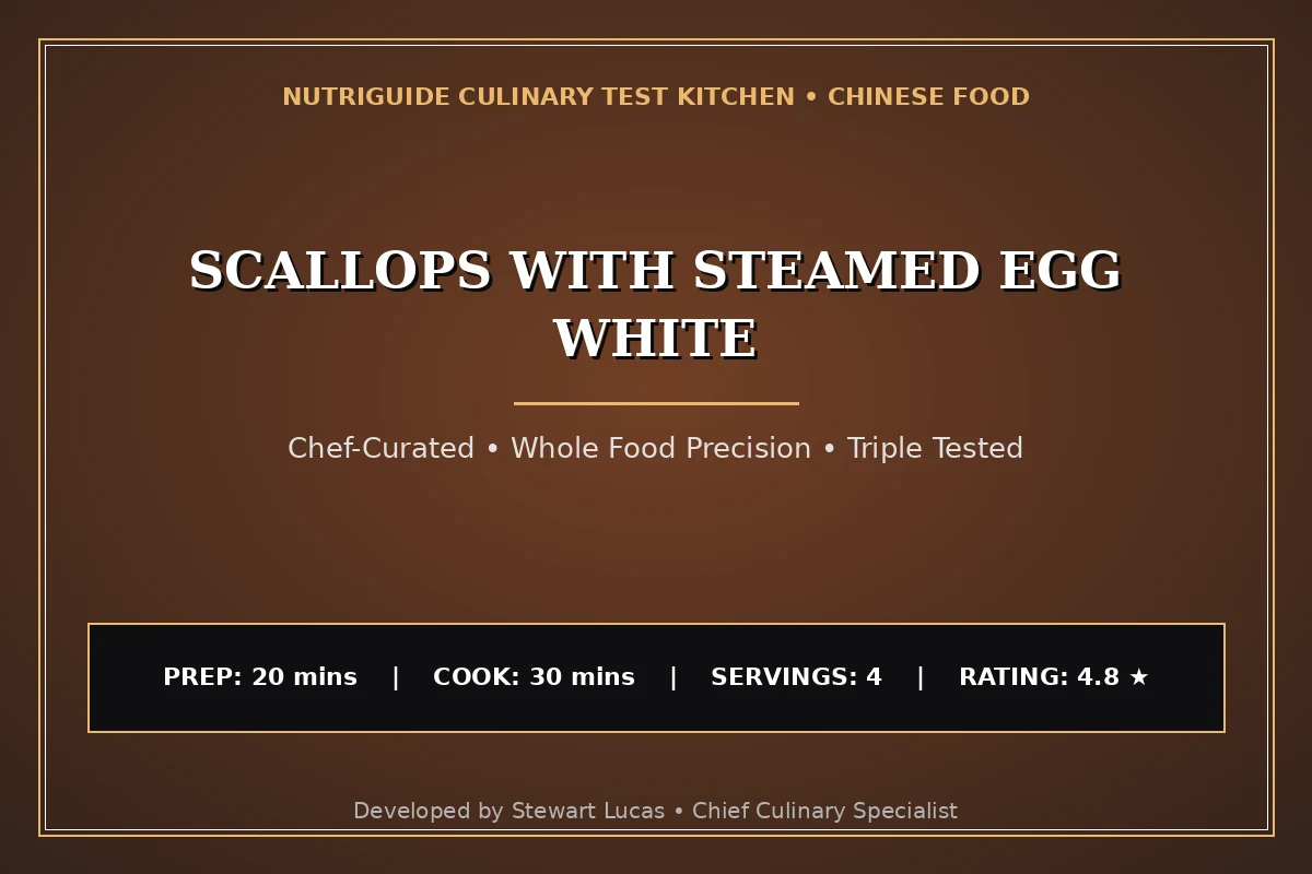 Scallops With Steamed Egg White