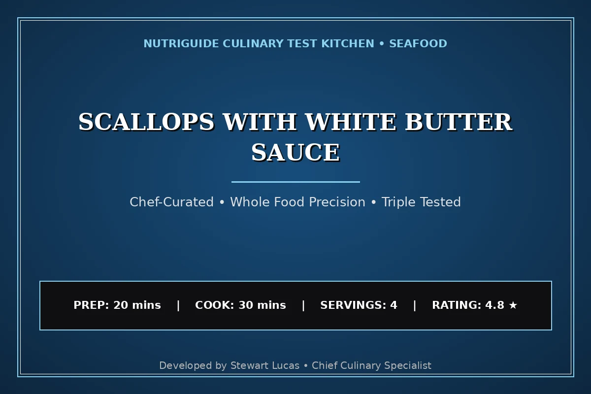 Scallops With White Butter Sauce