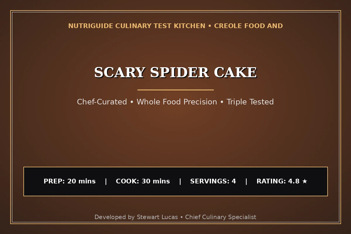 Scary Spider Cake