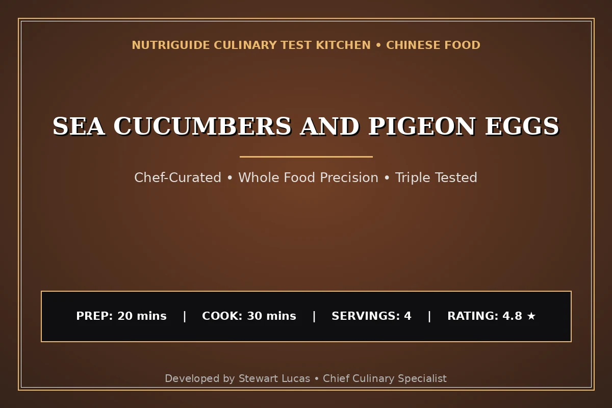 Sea Cucumbers And Pigeon Eggs