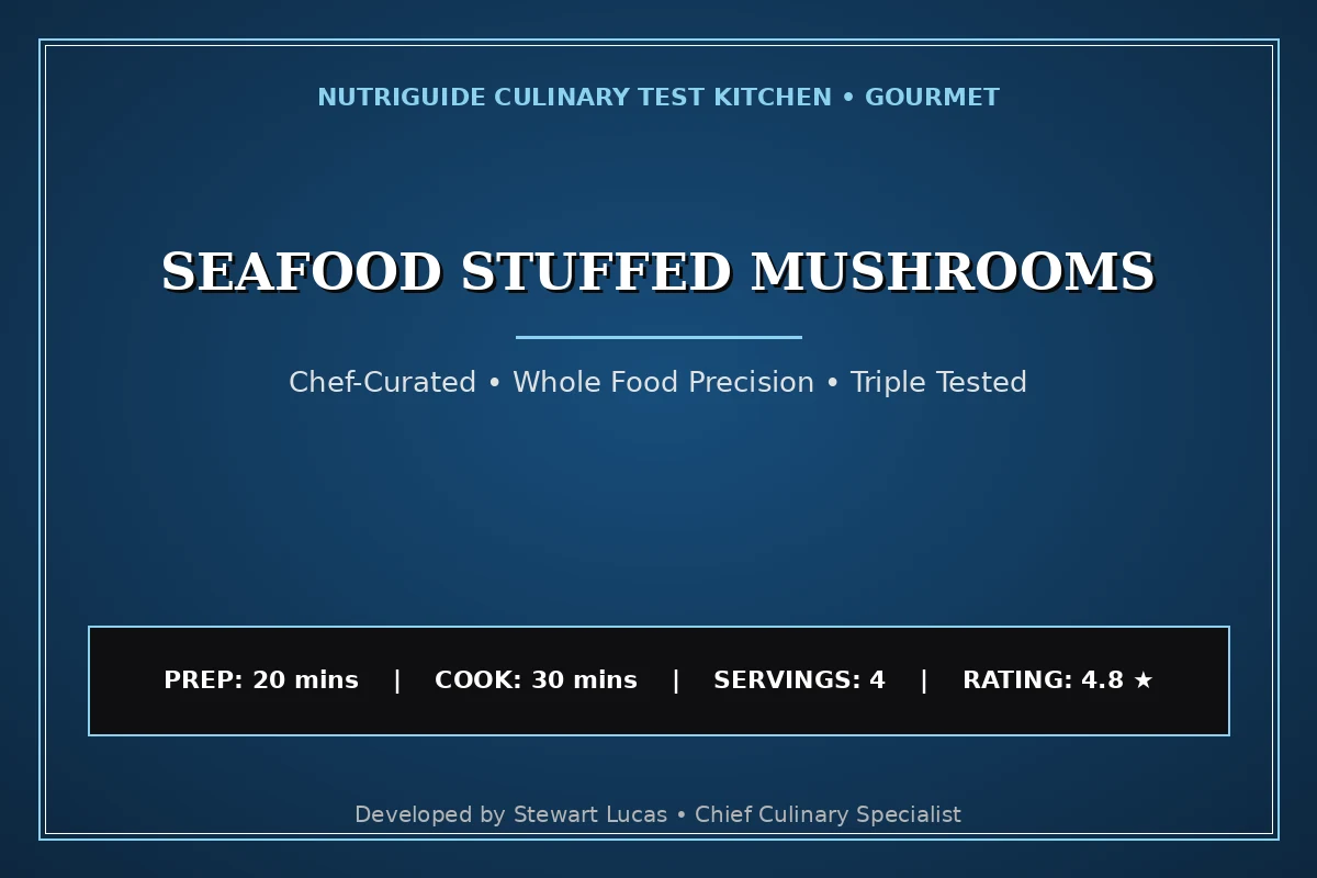 Seafood Stuffed Mushrooms