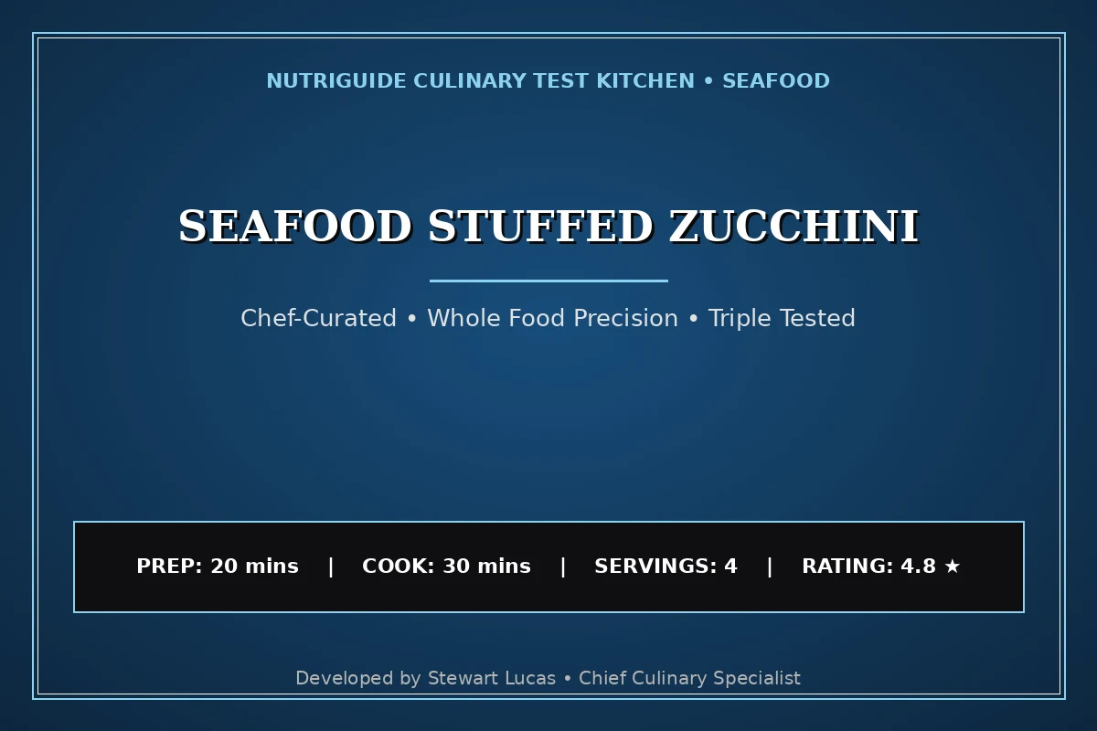 Seafood Stuffed Zucchini